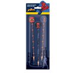 PENCIL WITH ERASER TOPPER 3DES IN BLISTER  SPIDERMAN