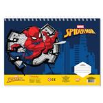 PAINTING BLOCK 23X33CM 40SH  STICKERS-STENCIL-2 COLORING PG  2DESIGNS SPIDERMAN