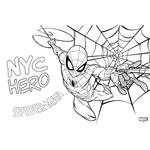 PAINTING BLOCK 23X33CM 40SH  STICKERS-STENCIL-2 COLORING PG  2DESIGNS SPIDERMAN