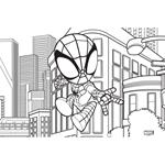 PAINTING BLOCK 23X33CM 40SH  STICKERS-STENCIL-2 COLORING PG  2DESIGNS SPIDEY