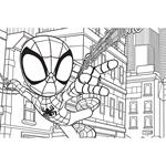 PAINTING BLOCK 23X33CM 40SH  STICKERS-STENCIL-2 COLORING PG  2DESIGNS SPIDEY