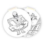 PAINTING BLOCK Φ36 40SH  STICKERS-STENCIL-COLORING  PG  SPIDERMAN