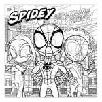 COLORING PUZZLE 36PCS 22x20,5x5CM SPIDEY