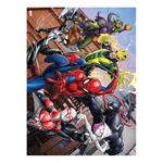 COLORING PUZZLE 4 IN 1 WITH COLORING PENCILS SPIDERMAN