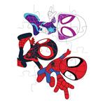 COLORING PUZZLE 4 IN 1 WITH COLORING PENCILS SPIDEY