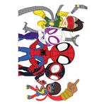 COLORING PUZZLE 4 IN 1 WITH COLORING PENCILS SPIDEY