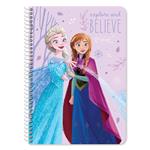 SPIRAL NOTEBOOK A4 2SUBS 60SH FROZEN 2 2DESIGNS