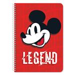 SPIRAL NOTEBOOK A4 2SUBS 60SH MICKEY 2DESIGNS