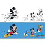 STICHED NOTEBOOK 17X25 MICKEY 40SH 2DESIGNS