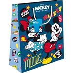 PAPER GIFT BAG 18X11X23 MICKEY/MINNIE 2DESIGNS