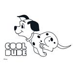 PAINTING BLOCK 101 DALMATIANS 23X33 40SH  STICKERS-STENCIL-2 COLORING PG  2DESIGNS.