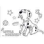 PAINTING BLOCK 101 DALMATIANS 23X33 40SH  STICKERS-STENCIL-2 COLORING PG  2DESIGNS.
