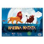 PAINTING BLOCK LION KING 23X33 40SH  STICKERS-STENCIL-2 COLORING PG  2DESIGNS.
