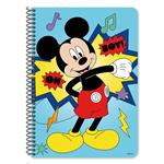 SPIRAL NOTEBOOK 17X25 2SUBS 60SH  MICKEY 2DESIGNS