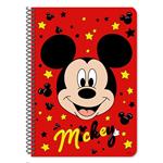 SPIRAL NOTEBOOK 17X25 2SUBS 60SH  MICKEY 2DESIGNS