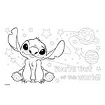 PAINTING BLOCK LILO & STITCH 23X33 40SH  STICKERS-STENCIL-2 COLORING PG  with 2DESIGNS 2