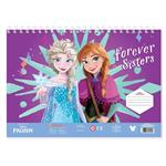 PAINTING BLOCK FROZEN 23X33 40SH  STICKERS-STENCIL-2 COLORING PG  2DESIGNS 2