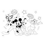 PAINTING BLOCK MICKEY 23X33 40SH  STICKERS-STENCIL-2 COLORING PG  2DESIGNS