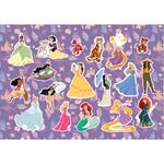 PAINTING BLOCK PRINCESS 23X33 40SH  STICKERS-STENCIL-2 COLORING PG  2DESIGNS