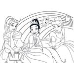 PAINTING BLOCK PRINCESS 23X33 40SH  STICKERS-STENCIL-2 COLORING PG  2DESIGNS