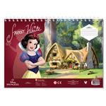 PAINTING BLOCK PRINCESS 23X33 40SH STICKERS-STENCIL-2 COLORING PG  2DESIGNS SNOW WHITE & CINDERELLA