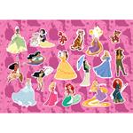 PAINTING BLOCK PRINCESS 23X33 40SH STICKERS-STENCIL-2 COLORING PG  2DESIGNS SNOW WHITE & CINDERELLA