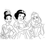 PAINTING BLOCK PRINCESS 23X33 40SH STICKERS-STENCIL-2 COLORING PG  2DESIGNS SNOW WHITE & CINDERELLA