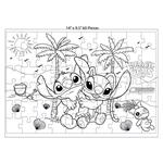PUZZLE 60PCS 2IN1 IN METALLIC BALL 35,5X24CM STITCH