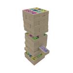 TOWER 3IN1 DOMINO, MEMORY, BALANCE WITH 48 BRICKS STITCH
