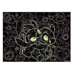 PUZZLE 100PCS 48Χ34CM GLOW IN THE DARK STITCH