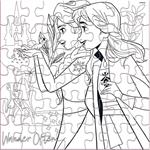 PUZZLE 42PCS 42X42CM FROZEN