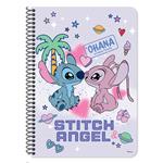 SPIRAL NOTEBOOK 17X25CM 2SUBS 60SH  LILO & STITCH 2DESIGNS