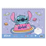 PAINTING BLOCK 23X33CM 40SH  STICKERS-STENCIL-2 COLORING PG  2DESIGNS LILO & STITCH 2