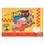 PAINTING BLOCK 23X33CM 40SH  STICKERS-STENCIL-2 COLORING PG  2DESIGNS CARS