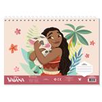 PAINTING BLOCK 23X33CM 40SH STICKERS-STENCIL-2 COLORING PG  2DESIGNS VAIANA 2
