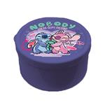 SNACK BOX PP 130ML & WATER CANTEEN STAINLESS STEEL 500ML SET STITCH & ANGEL