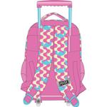 ΤΣΑΝΤΑ ΤΡΟΛΛΕΥ ΔΗΜΟΤΙΚΟΥ 34Χ20Χ44ΕΚ 3ΘΗΚΕΣ STITCH PINK