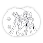 PAINTING BLOCK Φ36 40SH  STICKERS-STENCIL-COLORING  PG  FROZEN