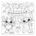 COLORING PUZZLE 36PCS 22x20,5x5CM STITCH