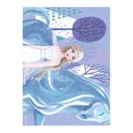 COLORING PUZZLE 4 IN 1 WITH COLORING PENCILS FROZEN