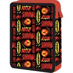 DOUBLE DECKER PENCIL CASE FILLED MUST TEAM 15X5X21CM JURASSIC