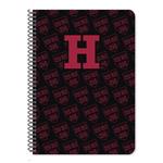 SPIRAL NOTEBOOK 17X25 2SUBS 60SH HARVARD 2DESIGNS.