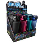 WATER BOTTLE TRITAN 600ML 4COL MUST 23Χ7CM