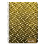 SPIRAL NOTEBOOK A4 3Θ 90SH METAL MUST