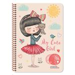 SPIRAL NOTEBOOK A4 2S 60SH MUST CUTE