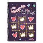 SPIRAL NOTEBOOK A4 4S 120SH MUST GIRL 1