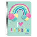Τετραδιο Σπιράλ A4 Must Rainbow 1 Θέμα 30 Φύλλα 4 Σxέδια