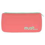 SILICONE PENCIL POUCH 21X10 MUST FOCUS FLAT 4COLORS