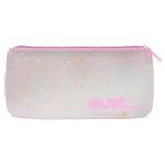 School Pencil Case Flat Silicon Must Focus Confetti 4 Colors