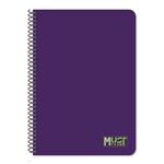 SPIRAL NOTEBOOKS 17Χ25 3SUBS 90SH MONOCHROME MUST 4COLORS